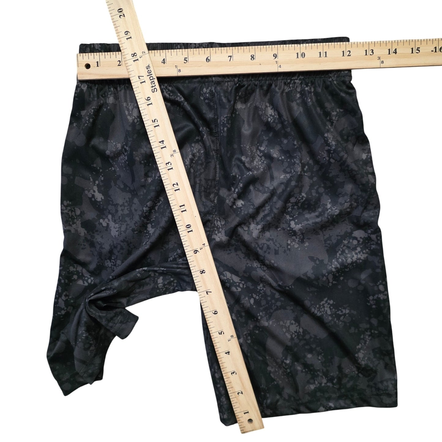 Puma Black Camo Sweat Shorts Boys M (10-12) Elastic Waist Drawstring