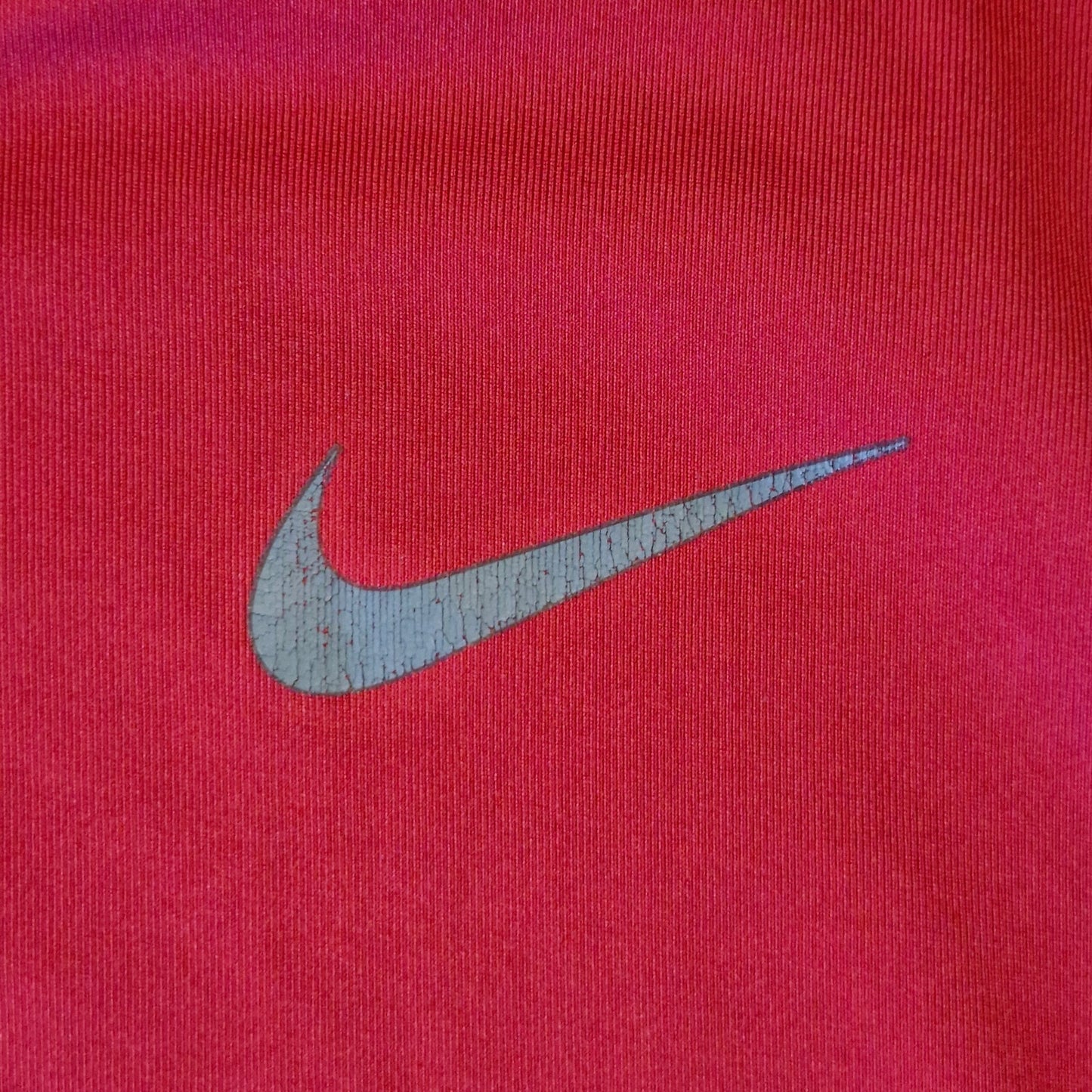 Nike Pro Combat Red Dri‑Fit Short Sleeve Shirt Mens Large