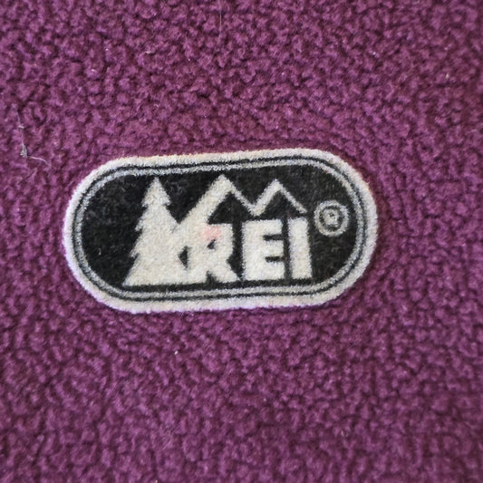 REI Fleece Waistcoat Women’s Large Purple and Black Full Zip