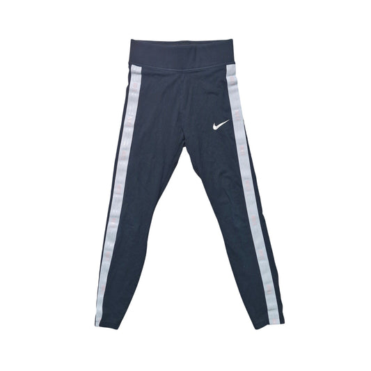 Nike Leggings Women’s Small Black Striped Gym Running Training Dri‑FIT