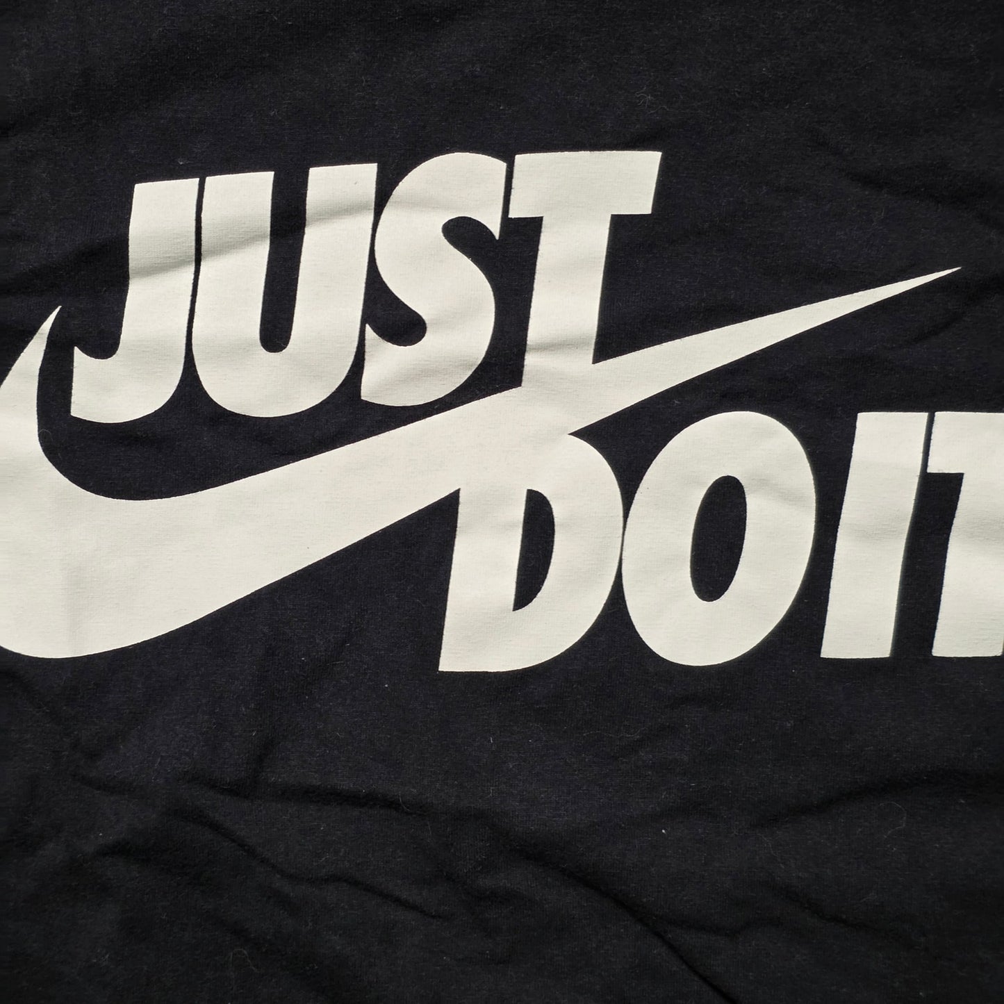 Nike Men’s Large Black Cotton Graphic T Shirt Just Do It Short Sleeve