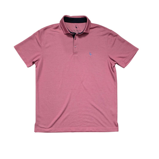 TailorByrd Performance Polo Shirt Men’s Medium Pink Modal Blend Stretch Tee