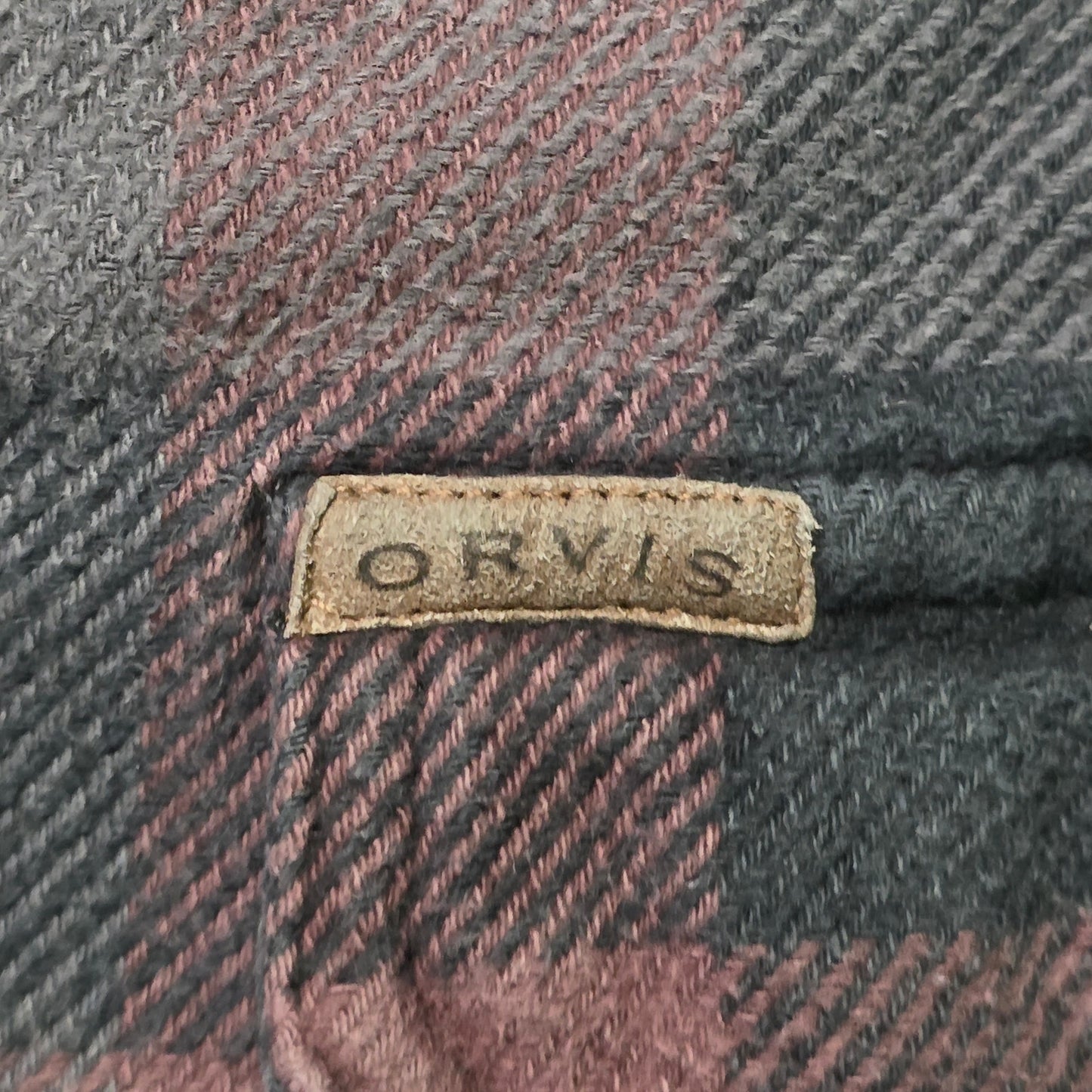 Orvis Flannel Shirt Jacket Men’s M Plaid Heavy Cotton Outdoor