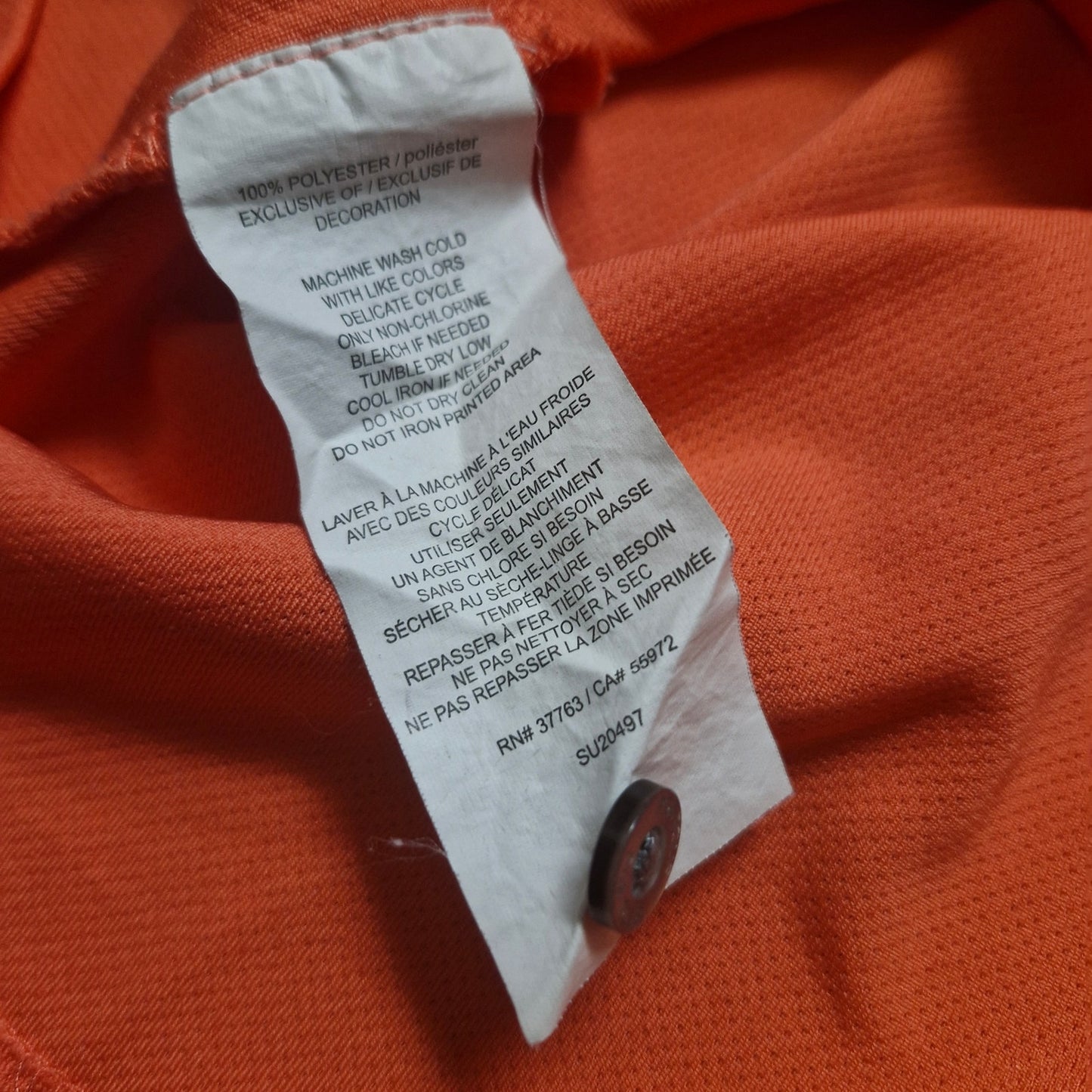 PGA Tour Airflux Golf Polo Shirt Men’s Size Large Orange Short Sleeve Performance