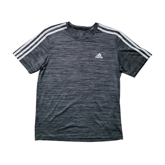 Adidas Designed 2 Move 3-Stripes Men’s S Gray AEROREADY Primegreen Tee