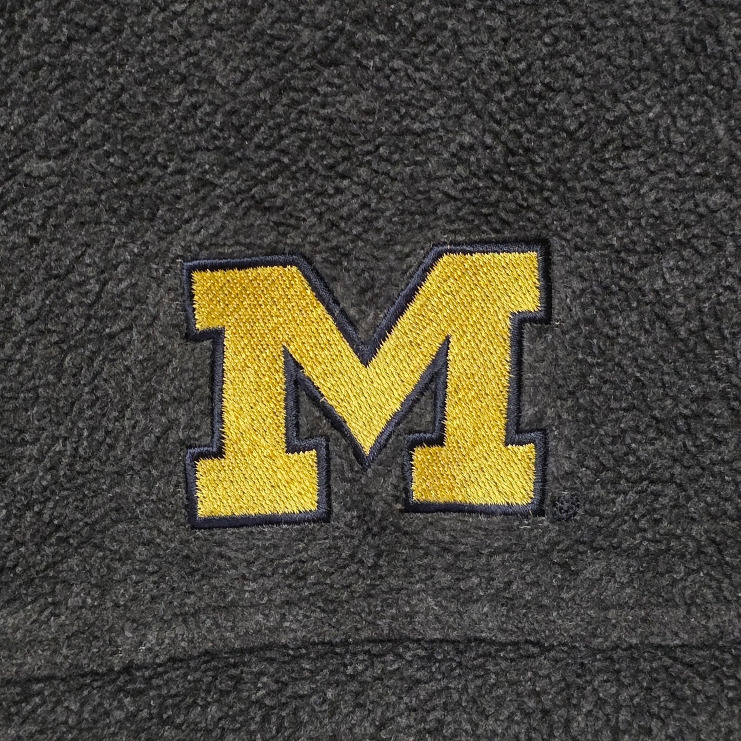 Columbia Michigan Wolverines Fleece Jacket Men’s S Gray Full Zip