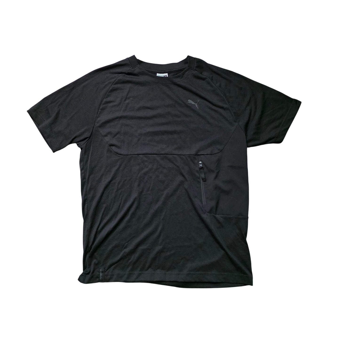 Puma Regular Fit Cotton Tee Men’s Large Black