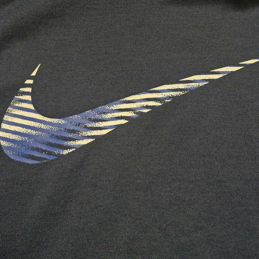 Nike Standard Fit Dri-FIT Navy Long Sleeve Pullover Sweatshirt Hoodie Men’s Medium