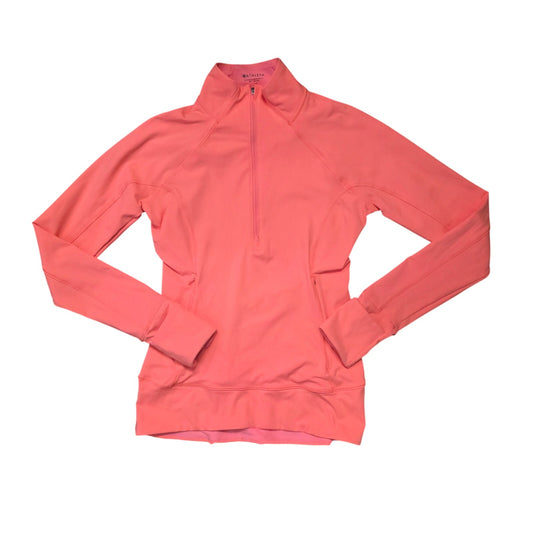 Athleta Half Zip Pullover Women XXS Pink Seamless Lightweight Jacket