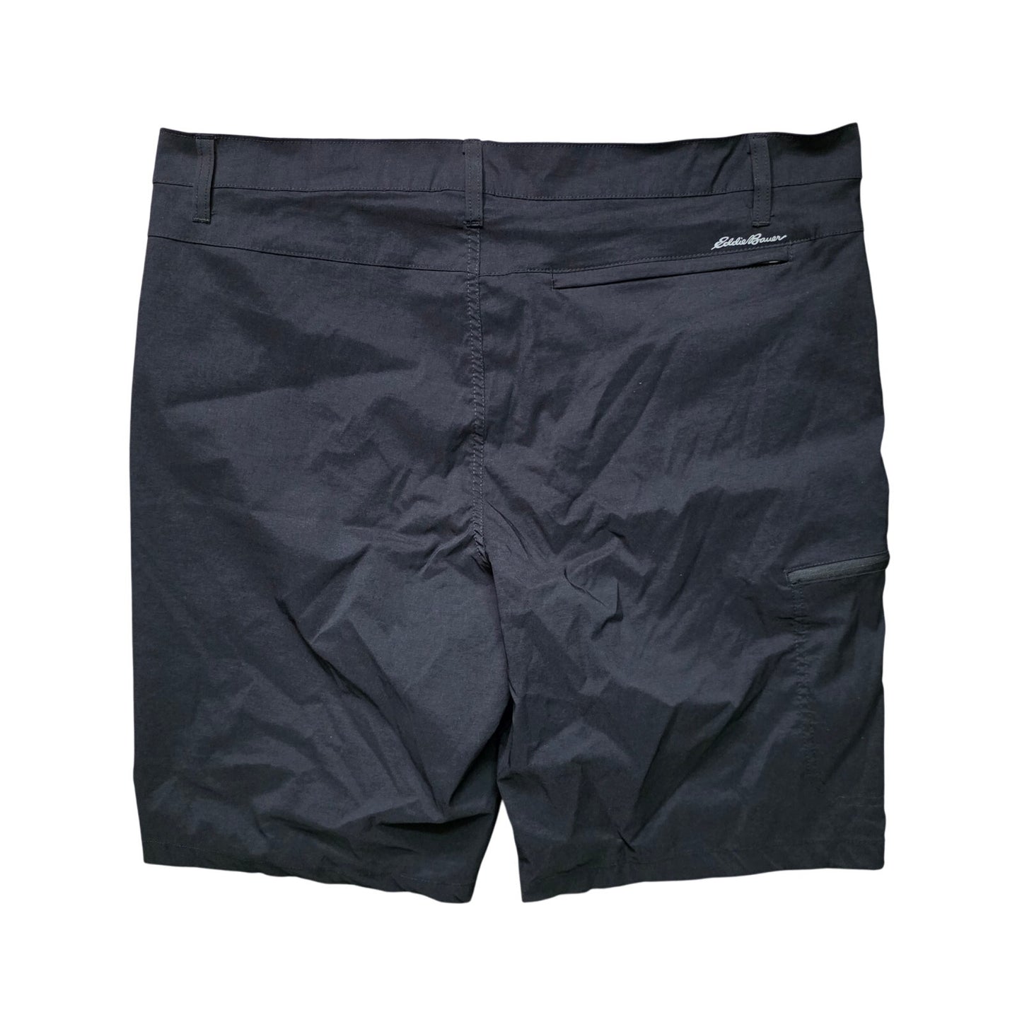 Eddie Bauer Cargo Shorts Men’s 38 Black Zipper Pockets Utility