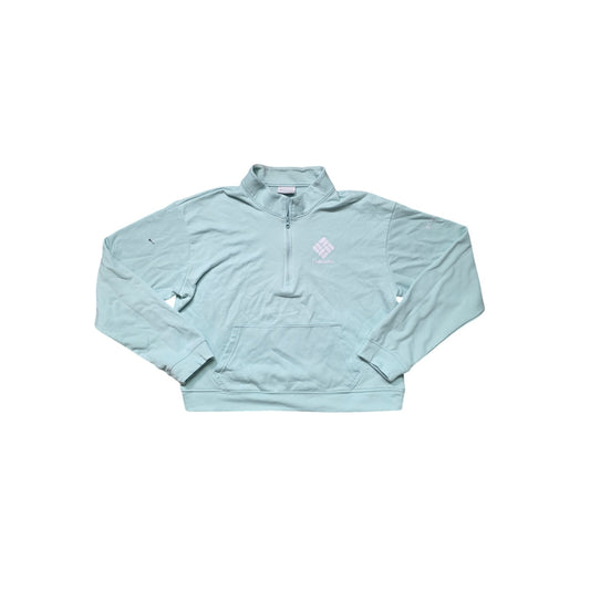 Columbia Sportswear Women’s Sweater L Mint Green Mid-Zip Pullover