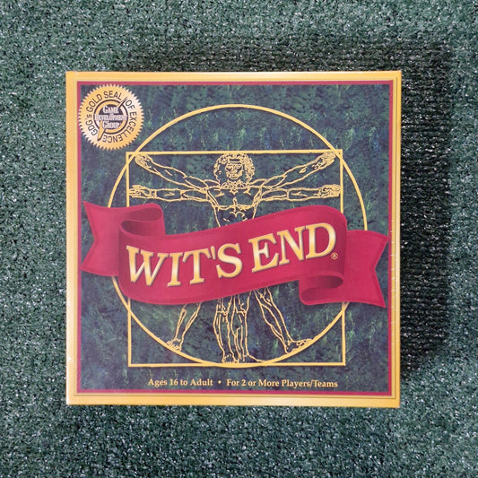 Wit's End Board Game Gold Seal Edition Mind Challenge New Sealed