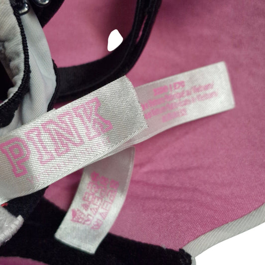 Victoria’s Secret PINK Logo Bra Women’s Gray 32DD Everyday Comfort