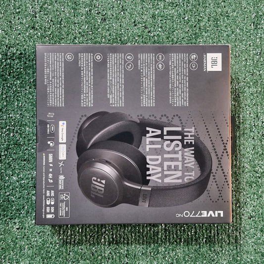 JBL Live 770NC Over‑Ear Bluetooth Headphones Unisex Black ANC 65 hr Battery