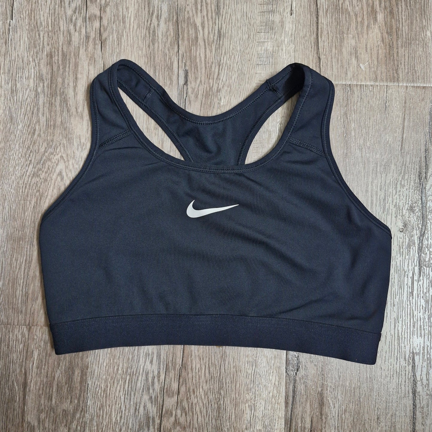 Nike Black Dri-Fit Sports Bra Size Medium No Padding