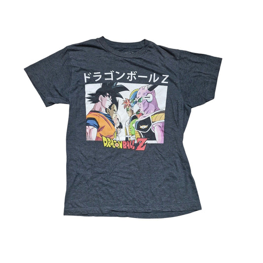 Dragon Ball Z T-Shirt Men’s Medium Charcoal Gray Crew Neck