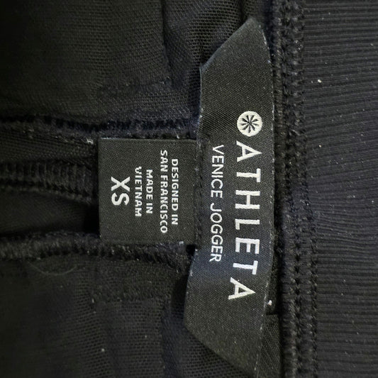 Athleta Venice High Rise Jogger Womens XS Black Stretch Waistband