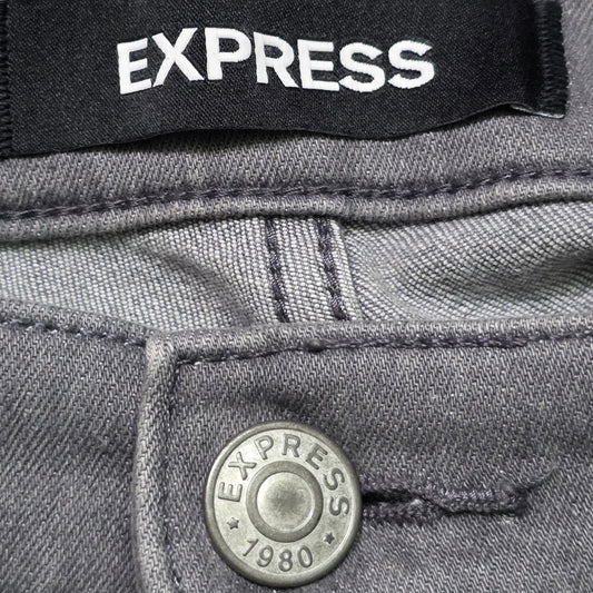 Express Mid Rise Legging Jeans Women’s 10S Gray Stretch Denim