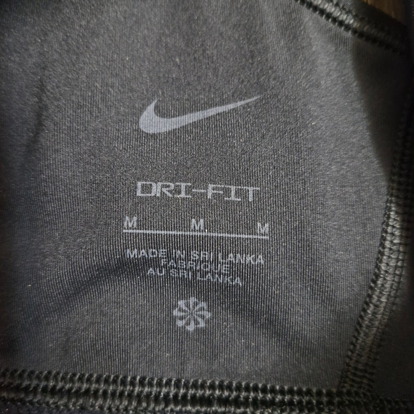 Nike Black Dri-Fit Sports Bra Size Medium No Padding