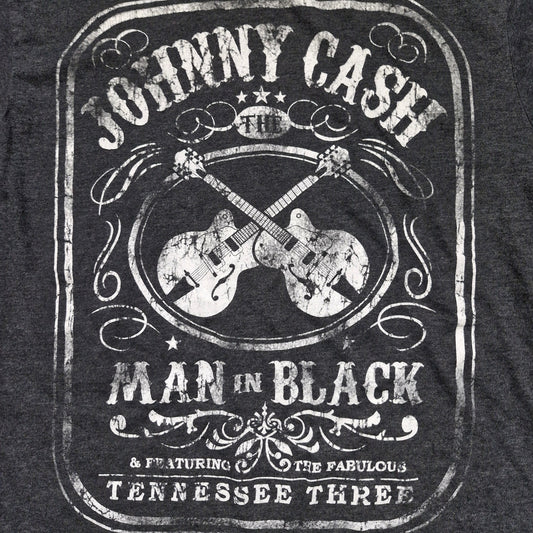 Johnny Cash “Man In Black” Tennessee Three T-Shirt Men’s Medium Black Graphic Tee