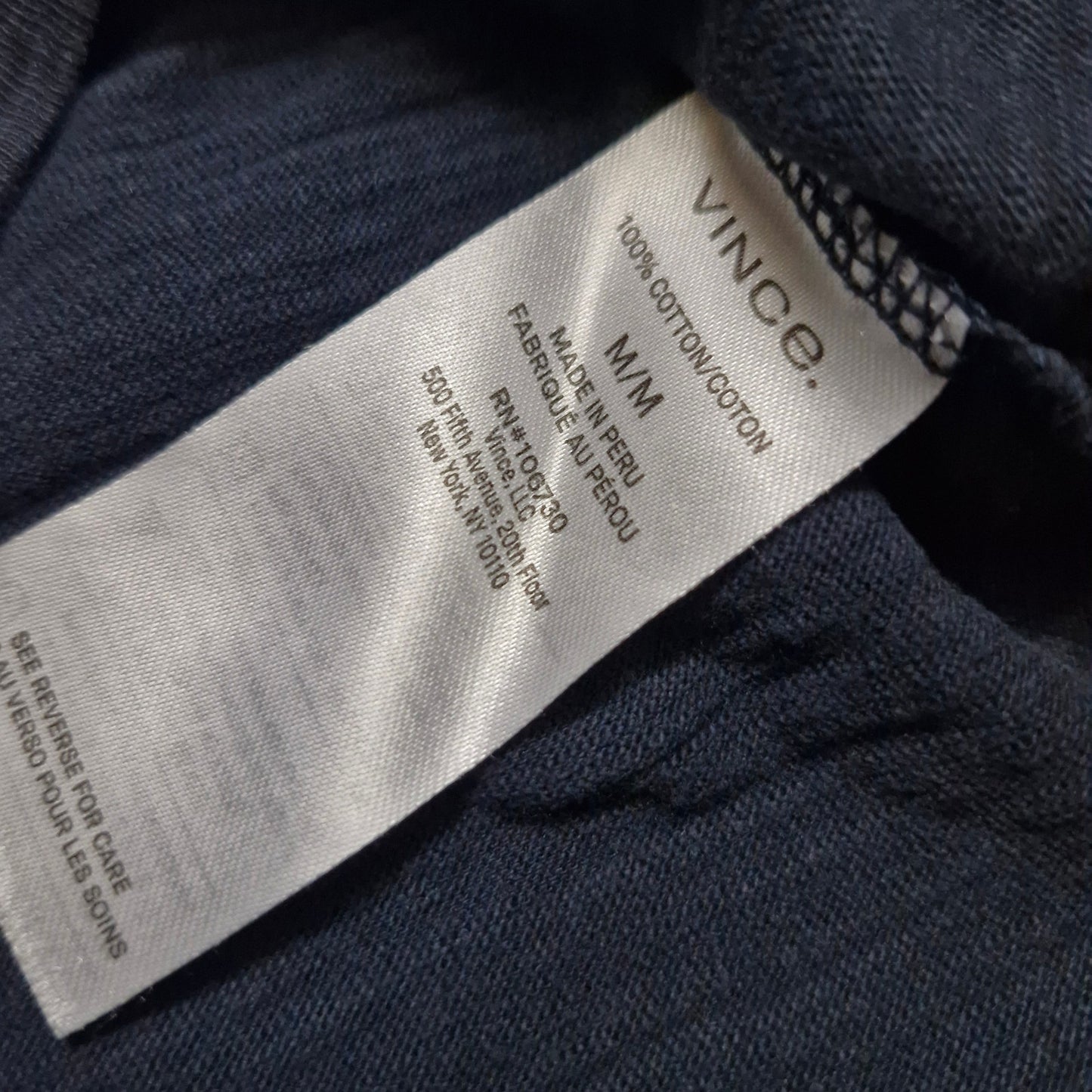 Vince Polo Mens 100 Cotton Blue Polo Shirt Sz Medium