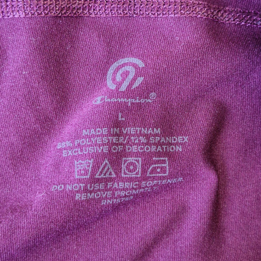 Champion Leggings Women’s L Maroon Red High-Rise Pockets Activewear