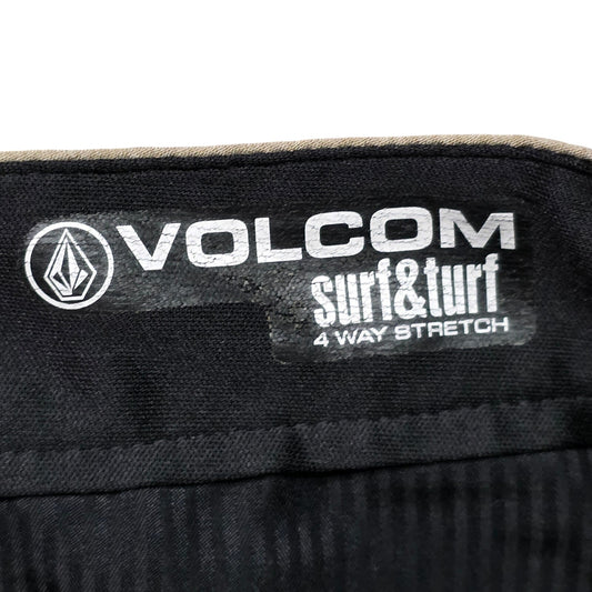 Volcom Surf & Turf Hybrid Shorts Men 34 Gray 4 Way Stretch Casual