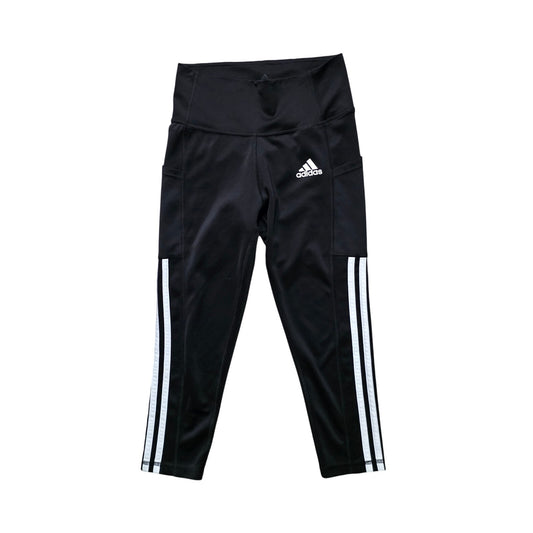 Adidas Primegreen Active Capri Pants Women’s XS Black Stretch Pocket