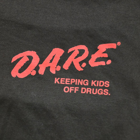 D.A.R.E. Daren the Lion T-Shirt Men M Black Graphic Tee NWOT