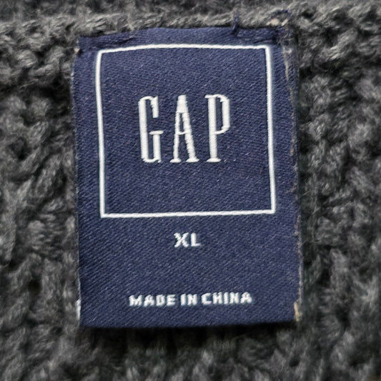 GAP Cable Knit Sweater Women’s XL Gray Crewneck