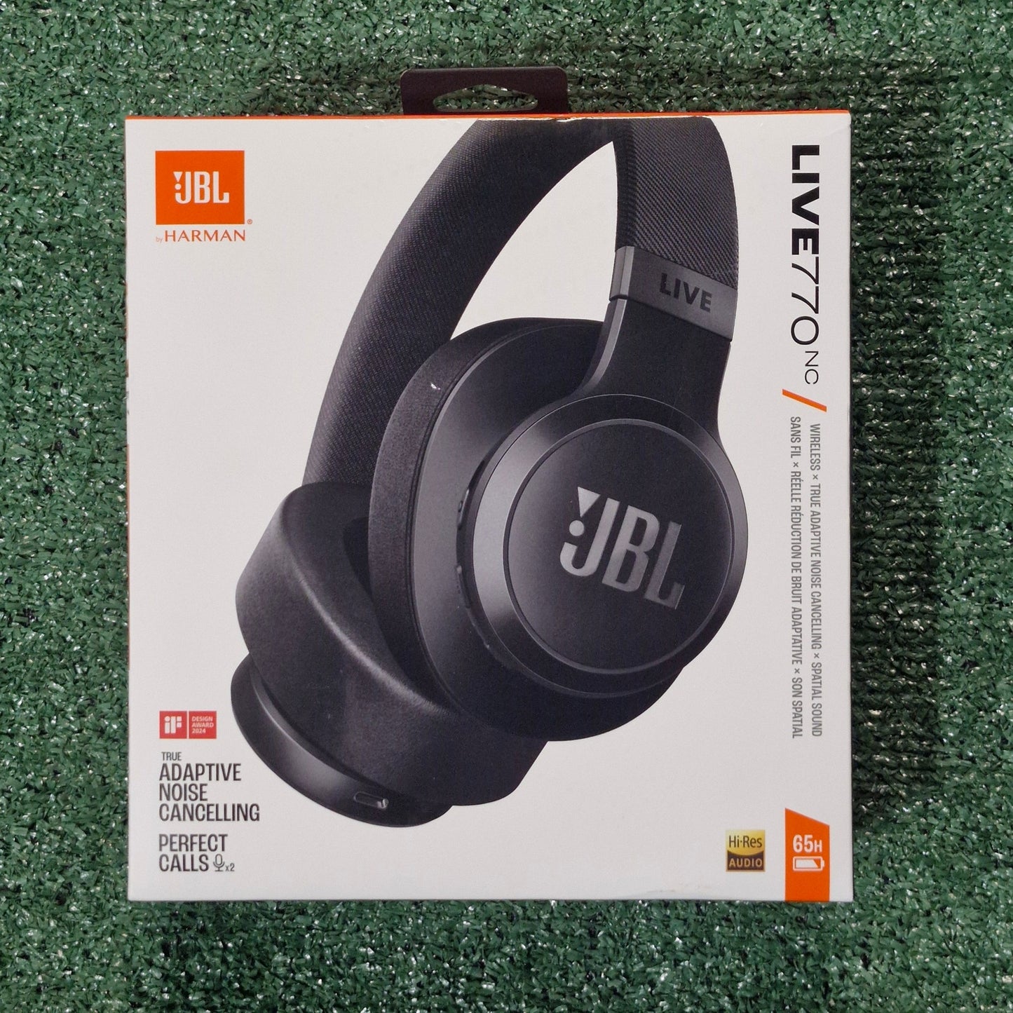 JBL Live 770NC Over‑Ear Bluetooth Headphones Unisex Black ANC 65 hr Battery