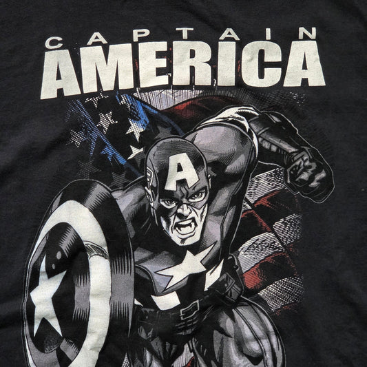 Marvel Captain America Patriot T-Shirt Men’s L Black Graphic