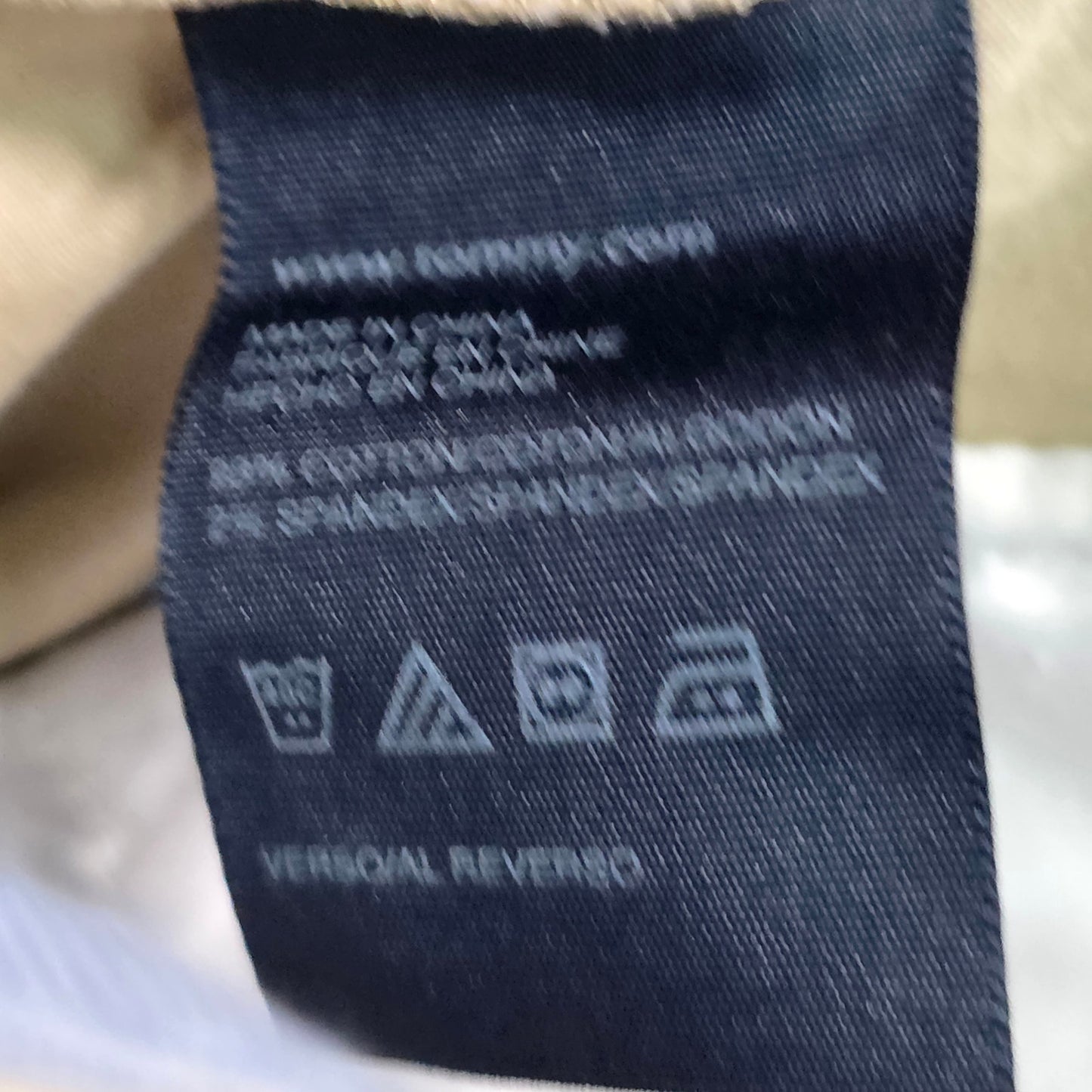 Tommy Hilfiger Denton Chino Straight Fit Boys Size 20 Beige Cotton Casual Pants