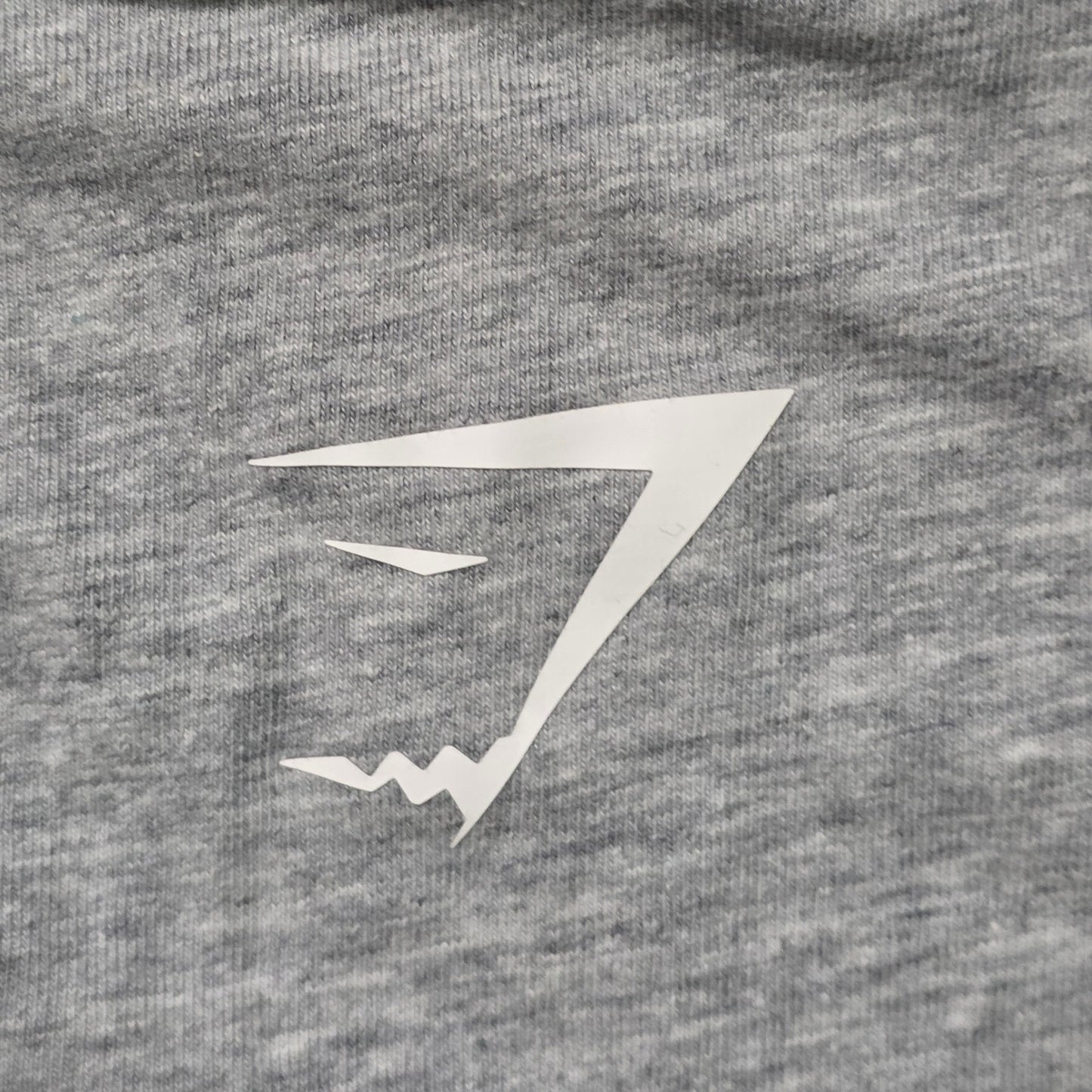 Gymshark Power T-Shirt Men M Light Gray Oversized Core Marl