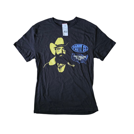 Post Malone U.S. Tour 2025 T-Shirt Men’s M Black Graphic Posty Co. NWT