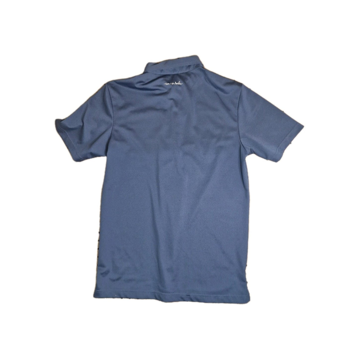 Travis Mathew Lake You A Lot Polo Shirt Mens M Blue Short Sleeve Golf Athletic