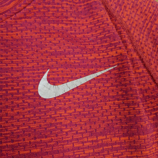 Nike Running dri fit stretch shirt mens small blended red