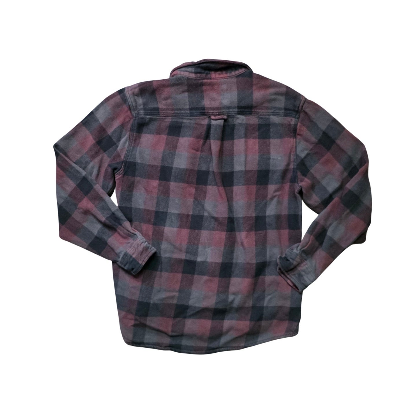 Orvis Flannel Shirt Jacket Men’s M Plaid Heavy Cotton Outdoor