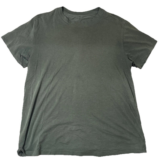 Lululemon Mens T-Shirt Green Short Sleeve Size Large Athletic Casual Tee