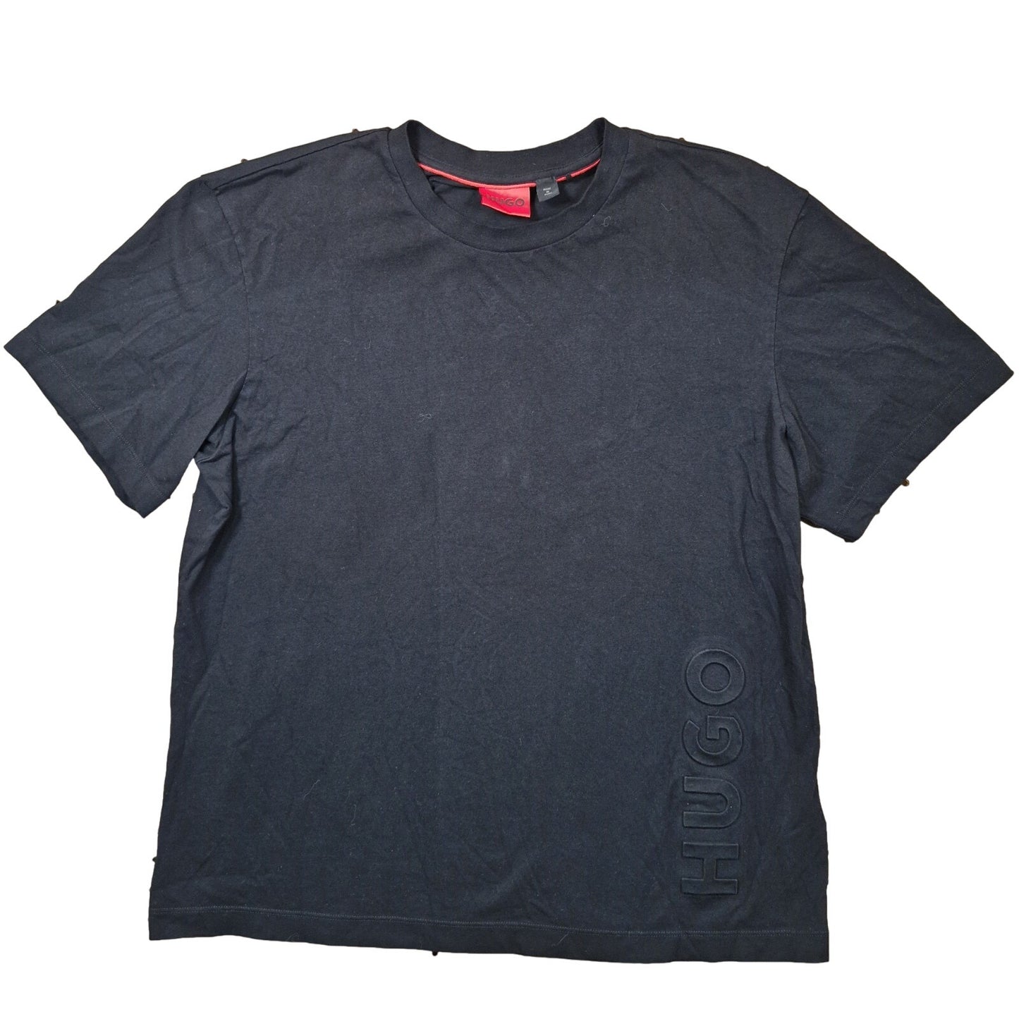 HUGO BOSS T-SHIRT DANDEN BLACK WHITE LOGO SIZE XXL NEW