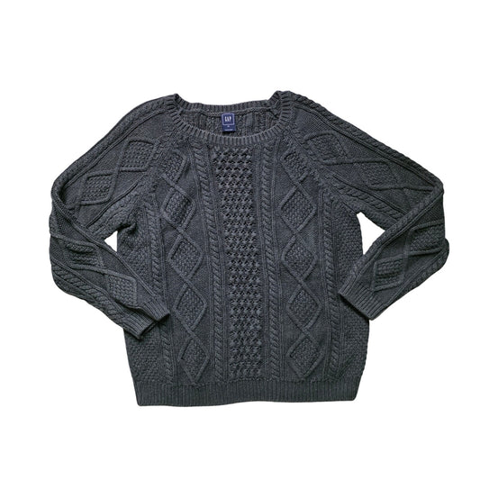 GAP Cable Knit Sweater Women’s XL Gray Crewneck