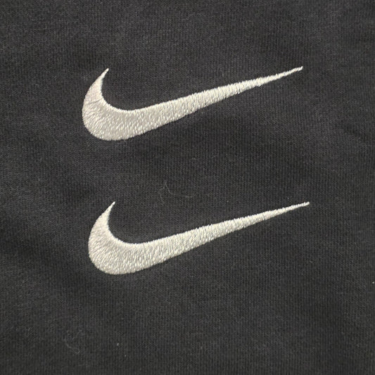Nike Sportswear Swoosh French Terry Crew Men L Black Cj4871-010
