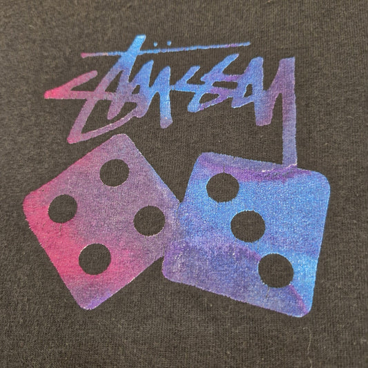 Vintage Y2K Stussy Dice New York T-Shirt Size Medium