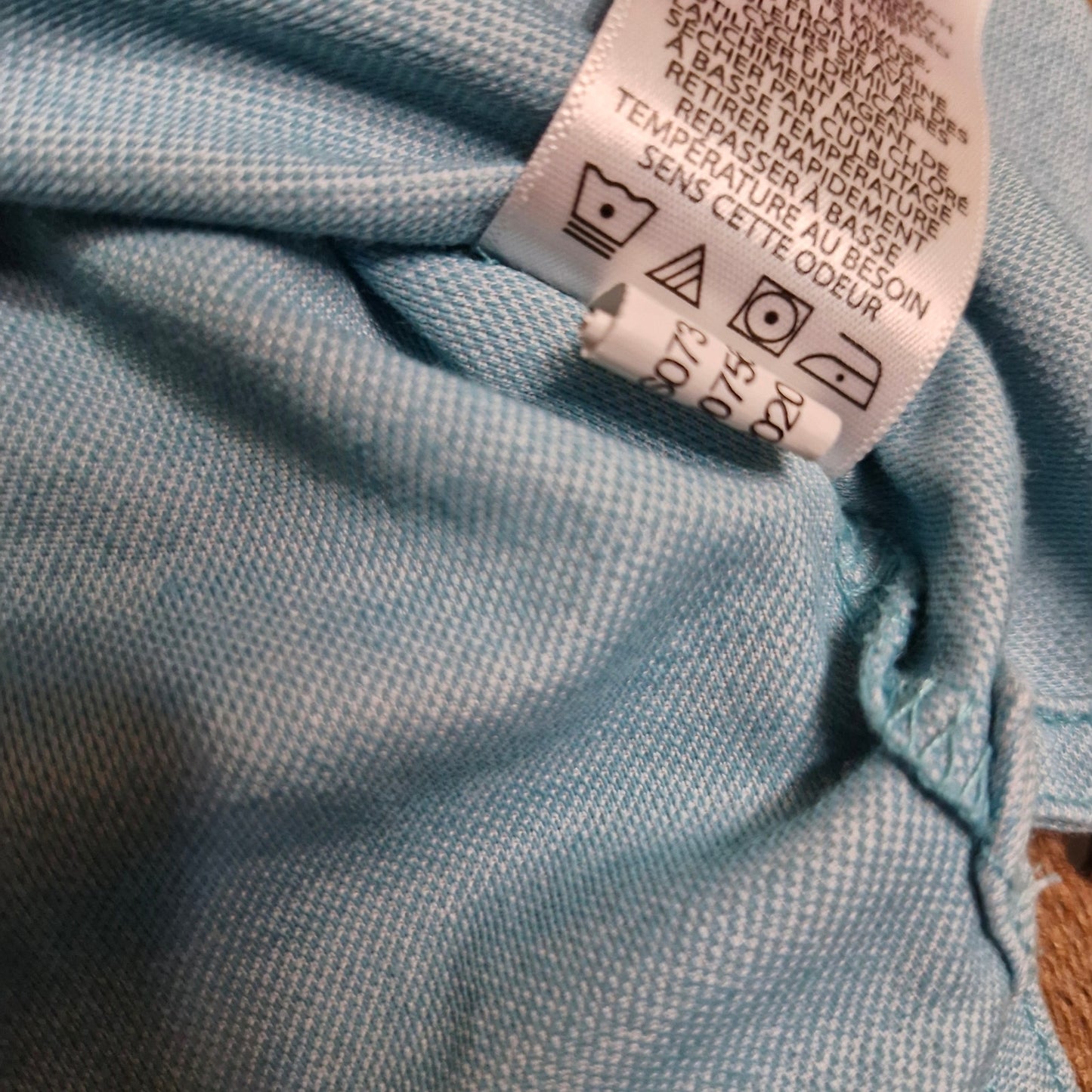 Travis Matthew Polo Shirt Adult Large Light Blue/teal Short Sleeve Golf Mens