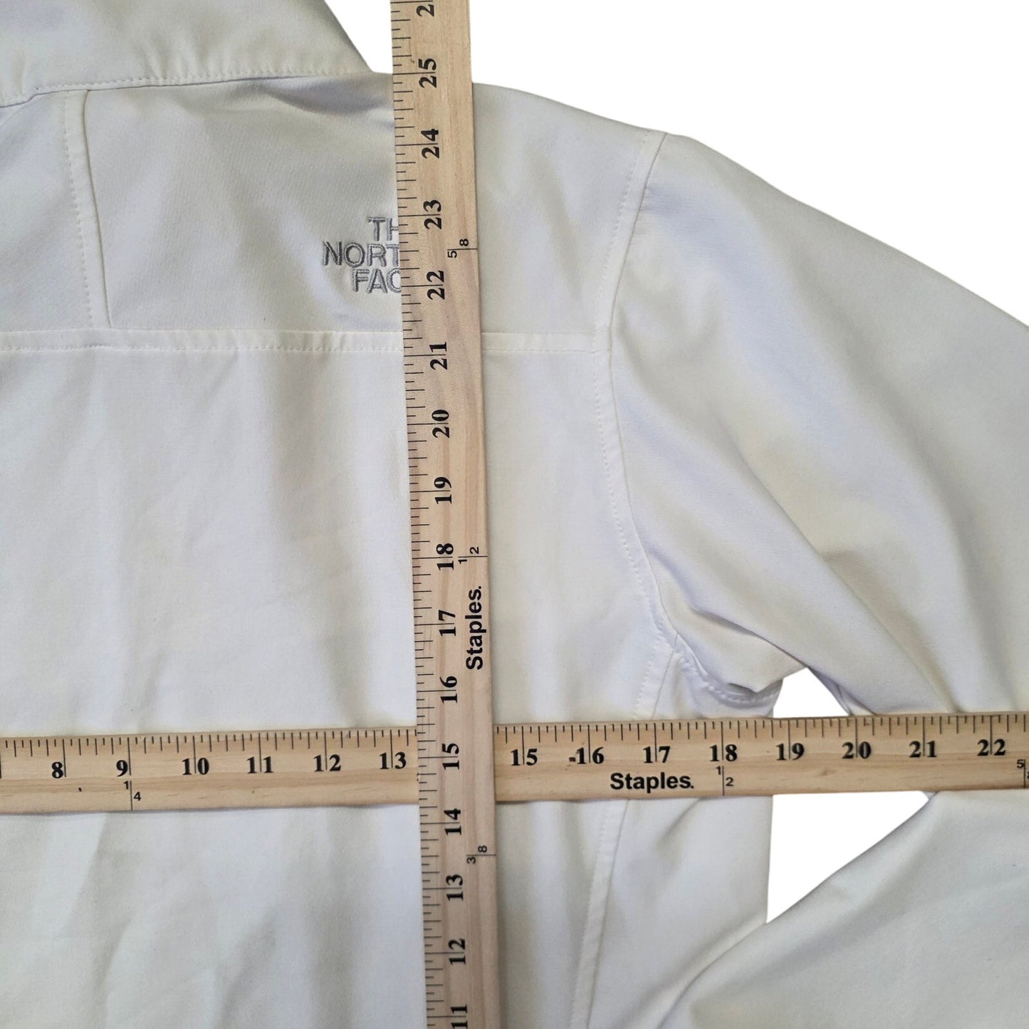 The North Face Glacier Fleece 1/4 Zip Pullover Jacket Women’s Small White