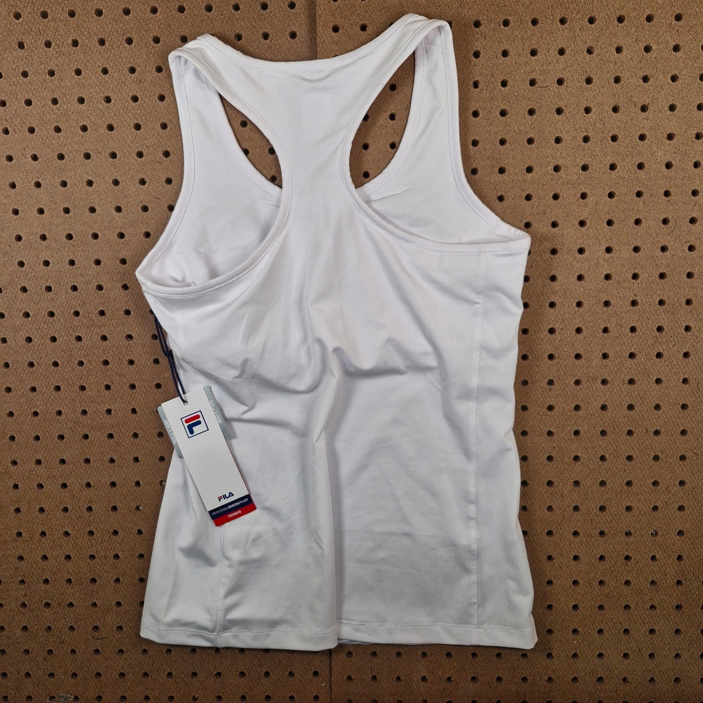 Fila Womens Size Small Athletic Tank Tennis White Silver