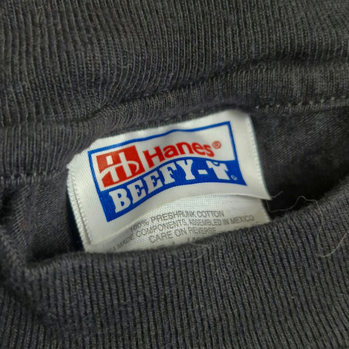 SharperImage.com Vintage Black Graphic Tee Hanes Beefy T Size L
