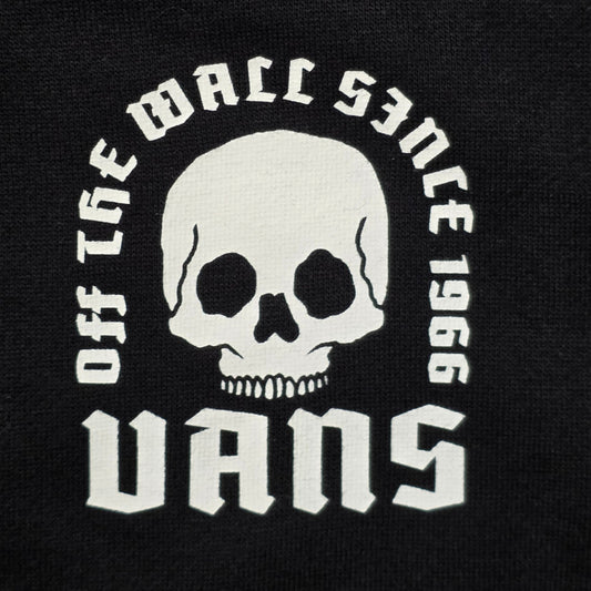 Vans Skull Logo Hoodie Men’s XL Black Pullover