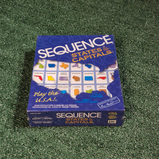 Sequence Board Game Contemporary Strategy Family Fun Open Box Complete