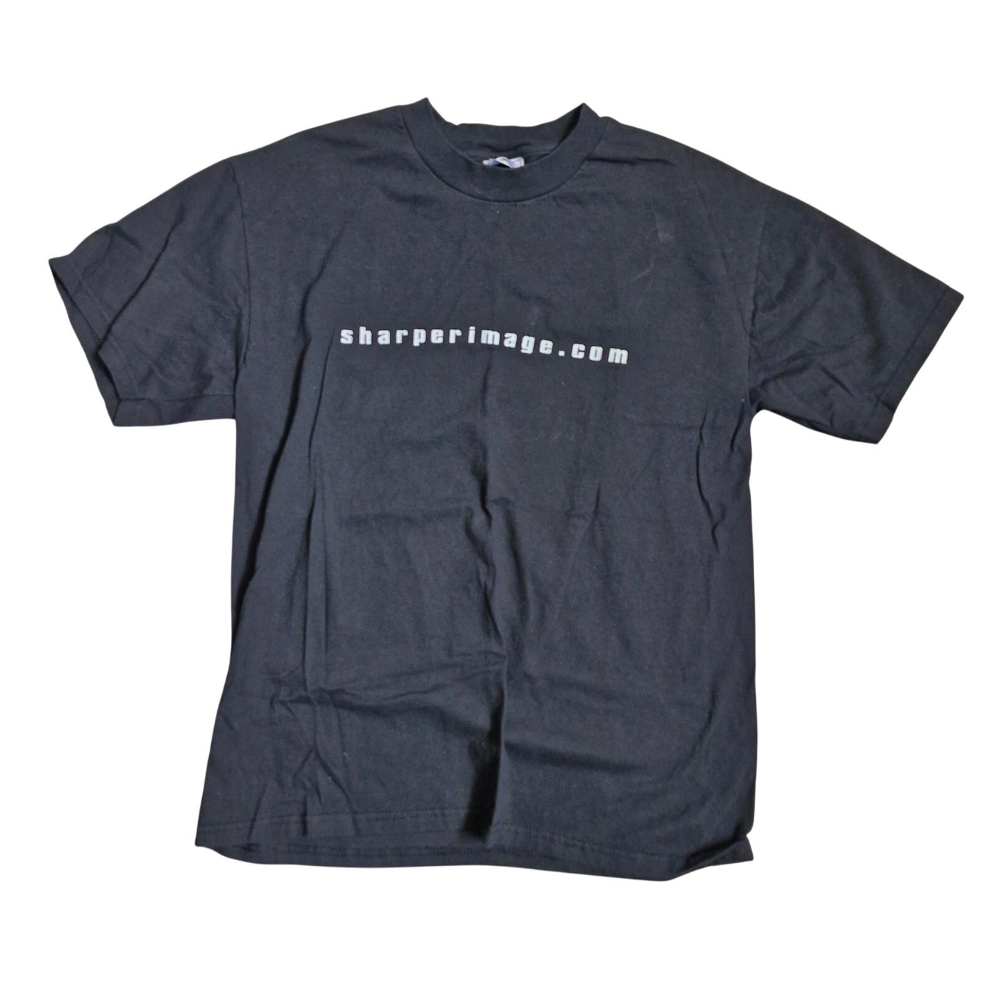 SharperImage.com Vintage Black Graphic Tee Hanes Beefy T Size L
